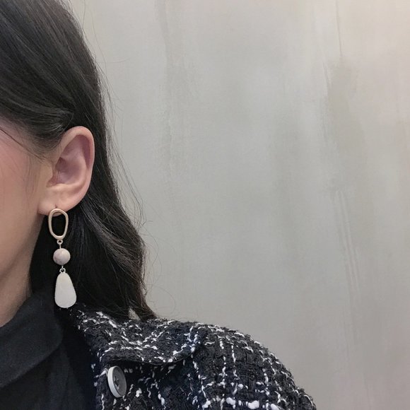 S925 NATURAL STONE EARRINGS - Picture 4 of 11